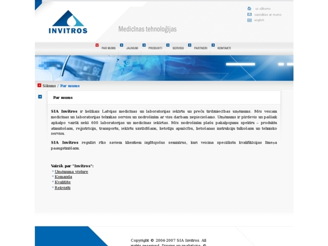 Invitros, SIA